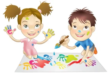 depositphotos 6578283 stock illustration two young children playing with